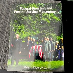 Funeral directing and funeral service management brand new book with plastic on